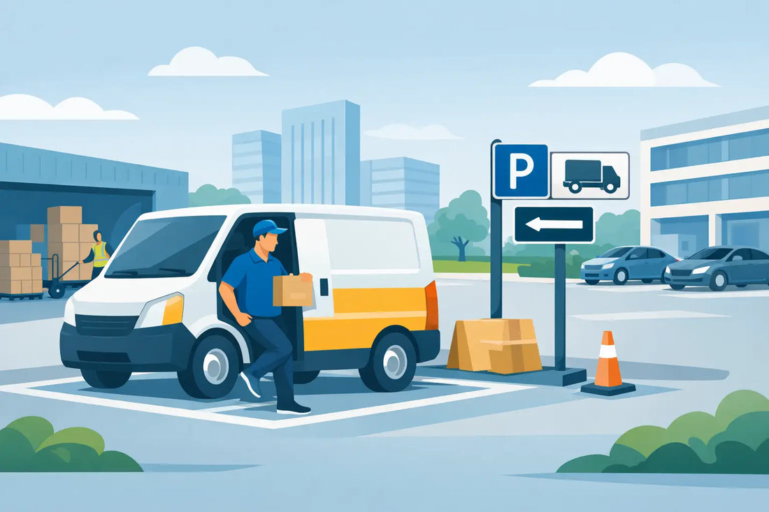 Delivery Driver Parking Signs for Busy Sites