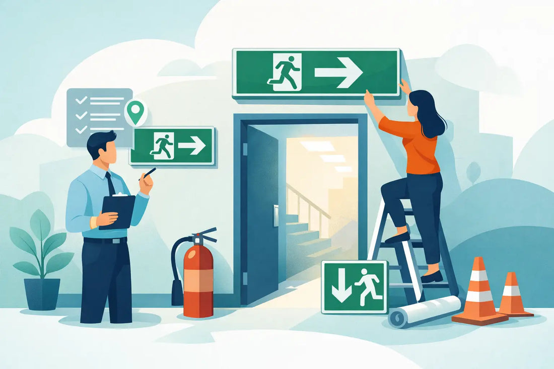 How to Position Fire Exit Notices Properly