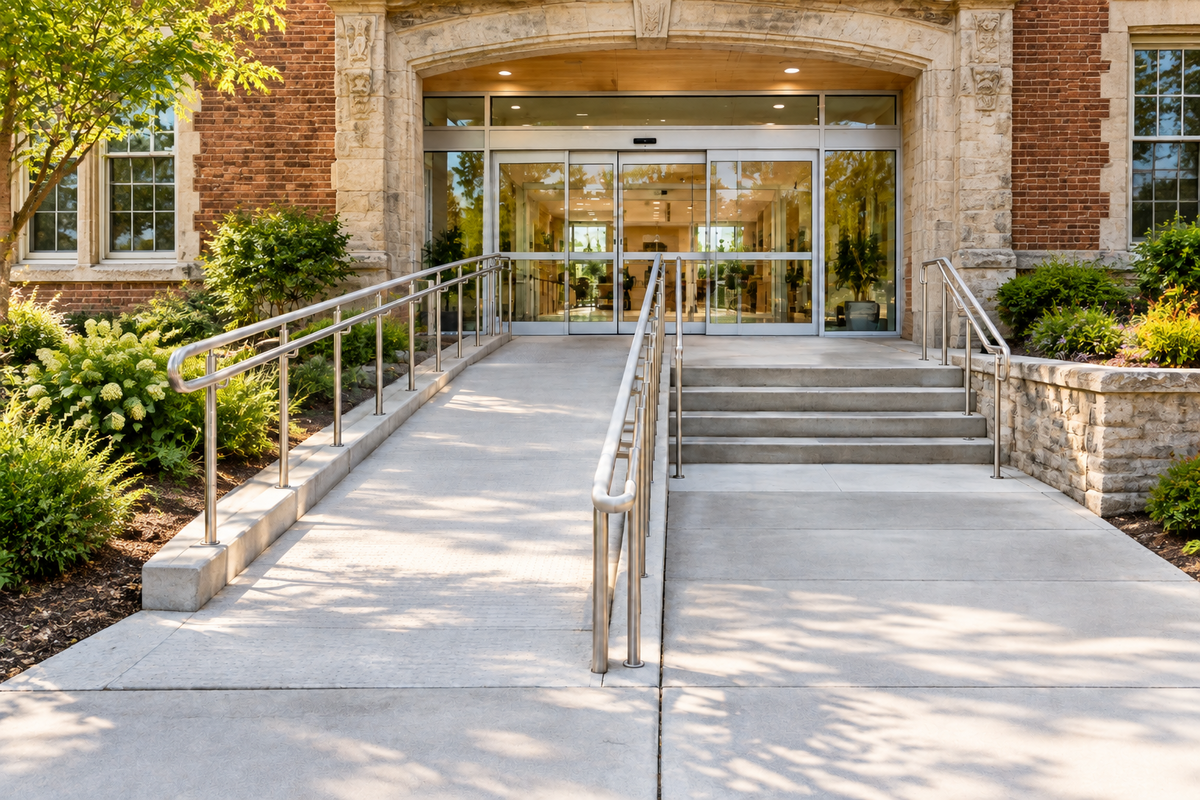 accessible entrance to building
