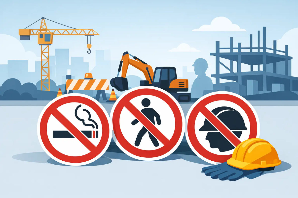 Which Prohibition Signs Are Used on Construction Sites?