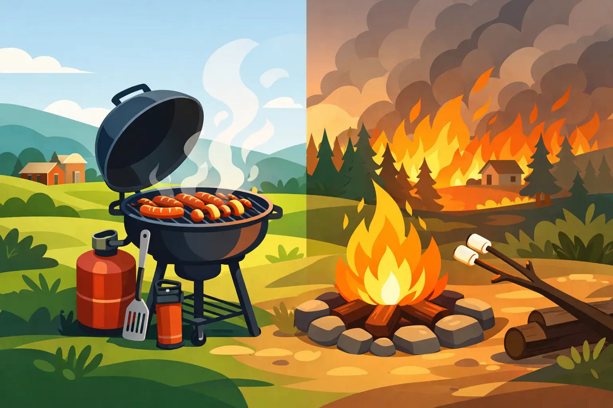 How BBQs and Campfires Start Countryside Fires