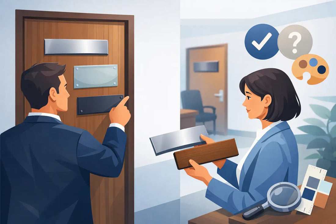 How to Choose Door Nameplates That Work