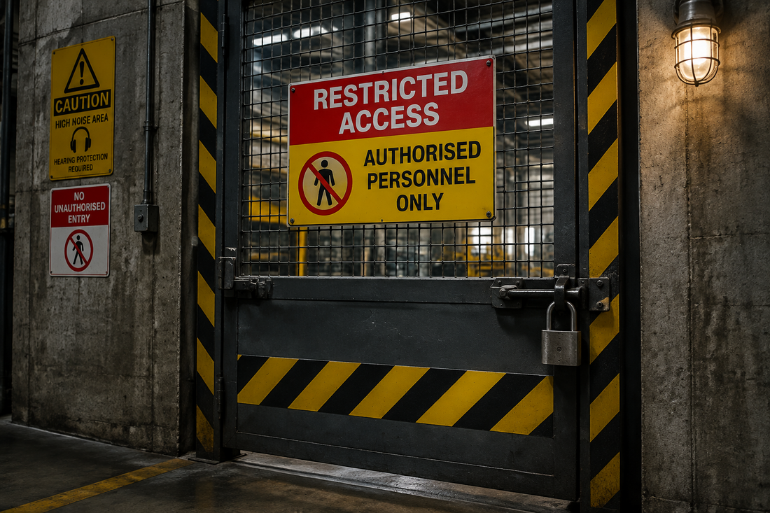 restricted access industrial area