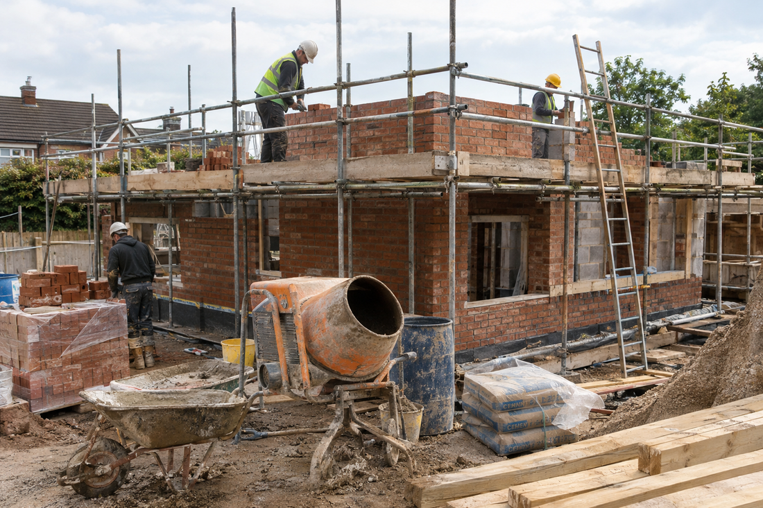 UK Building Site - House Builders
