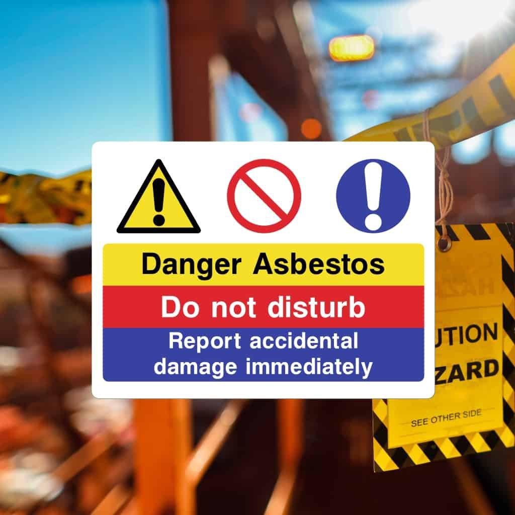 Asbestos Warning signs - The Sign Shed