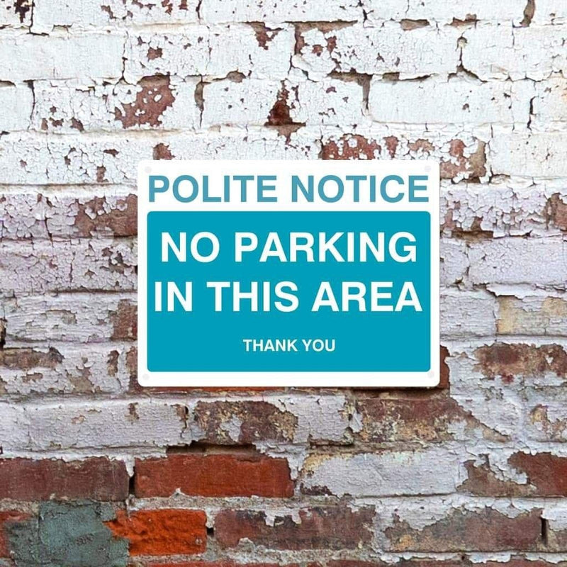 Bright Blue Parking Signs - The Sign Shed