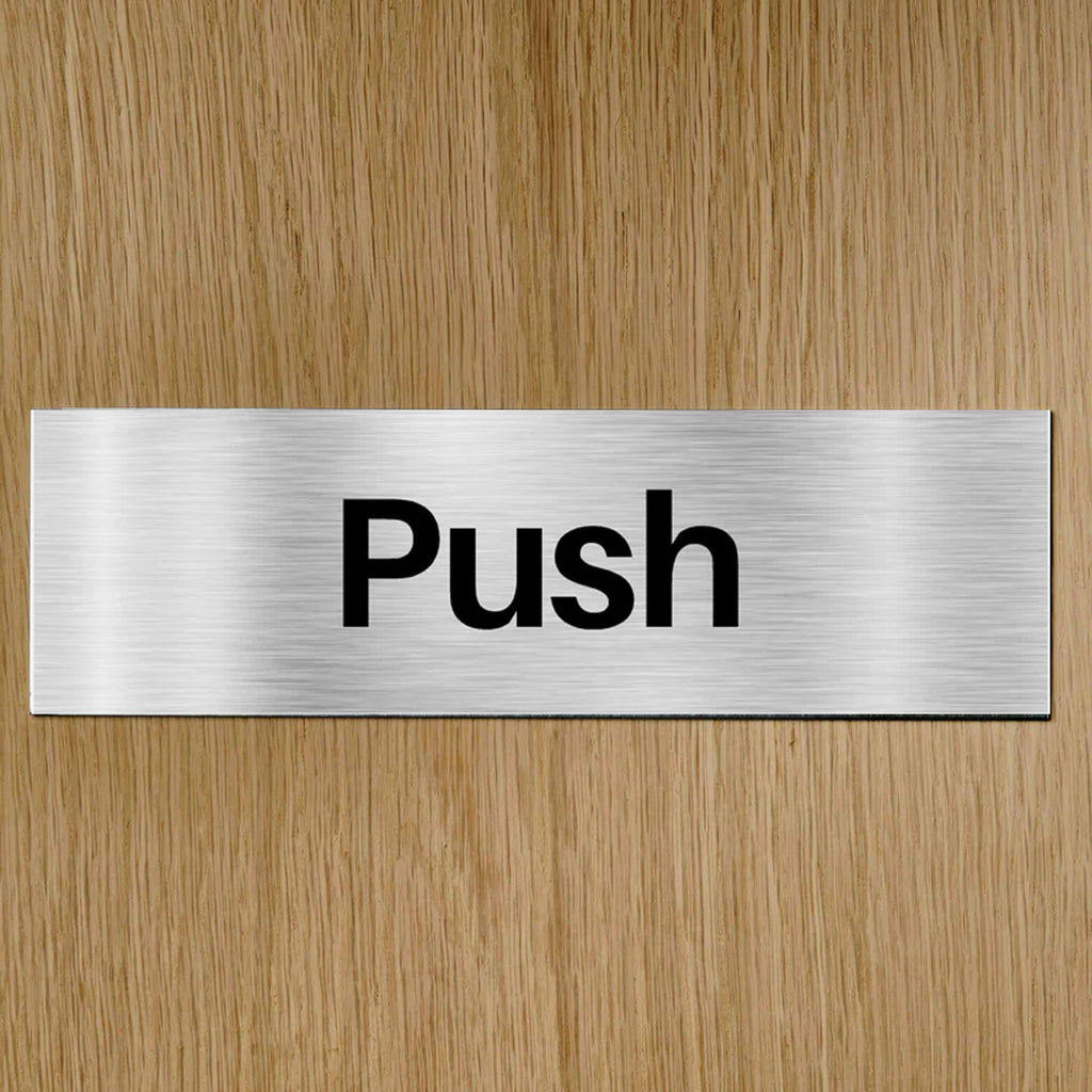 Brushed Aluminium Door Signs - The Sign Shed