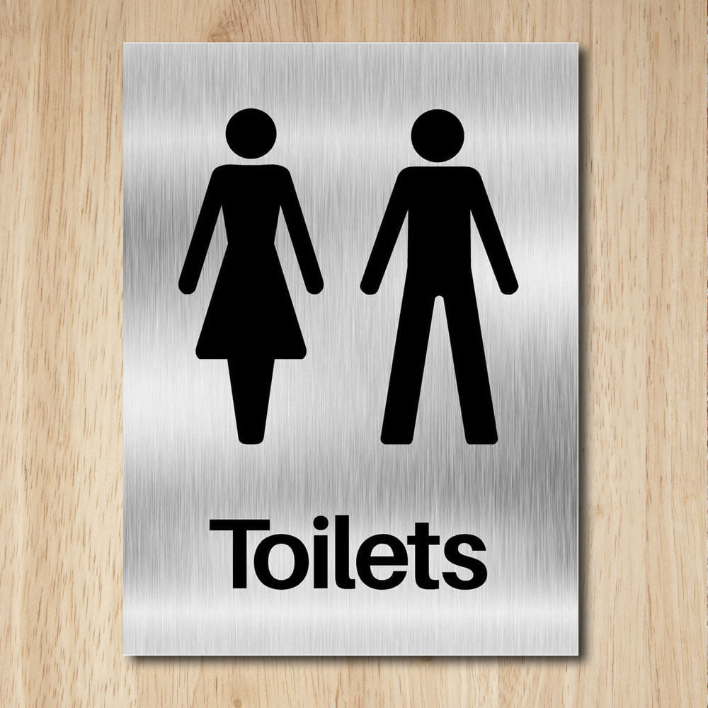 Shop For Brushed Silver Metal Workplace Signs