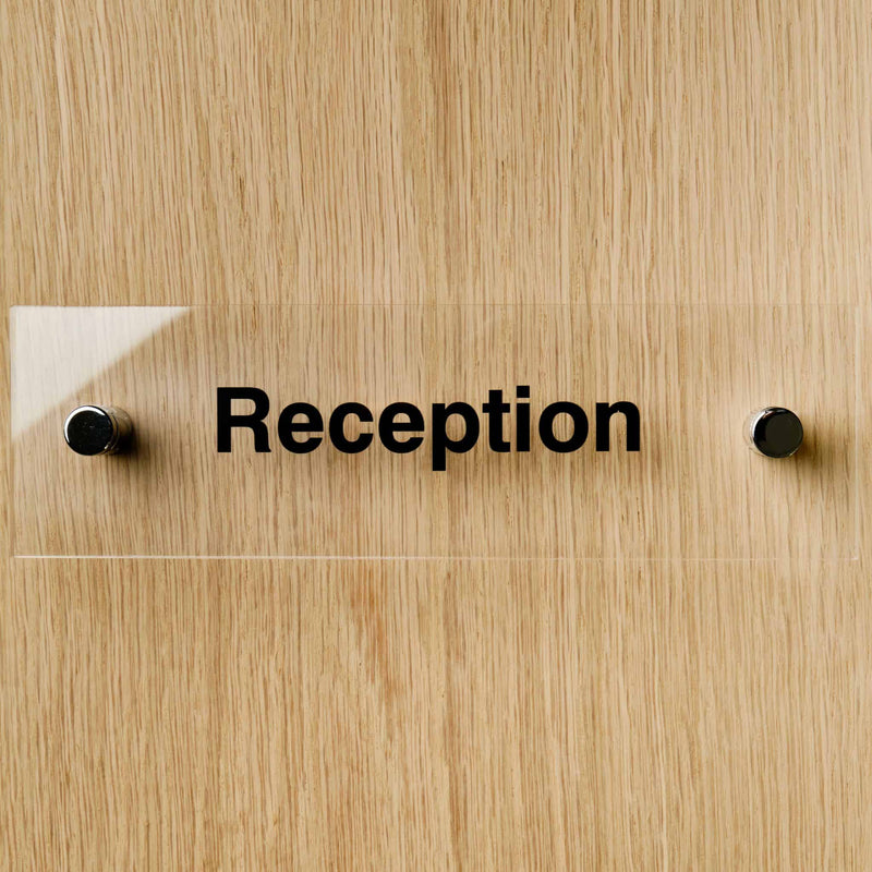 Clear Acrylic Door Signs - The Sign Shed