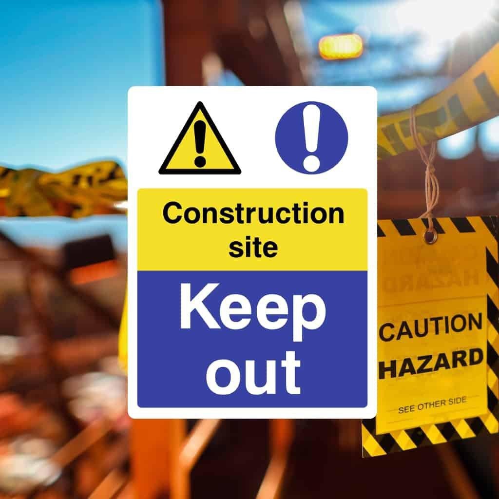 Construction Access Signs – UK-Compliant & Durable