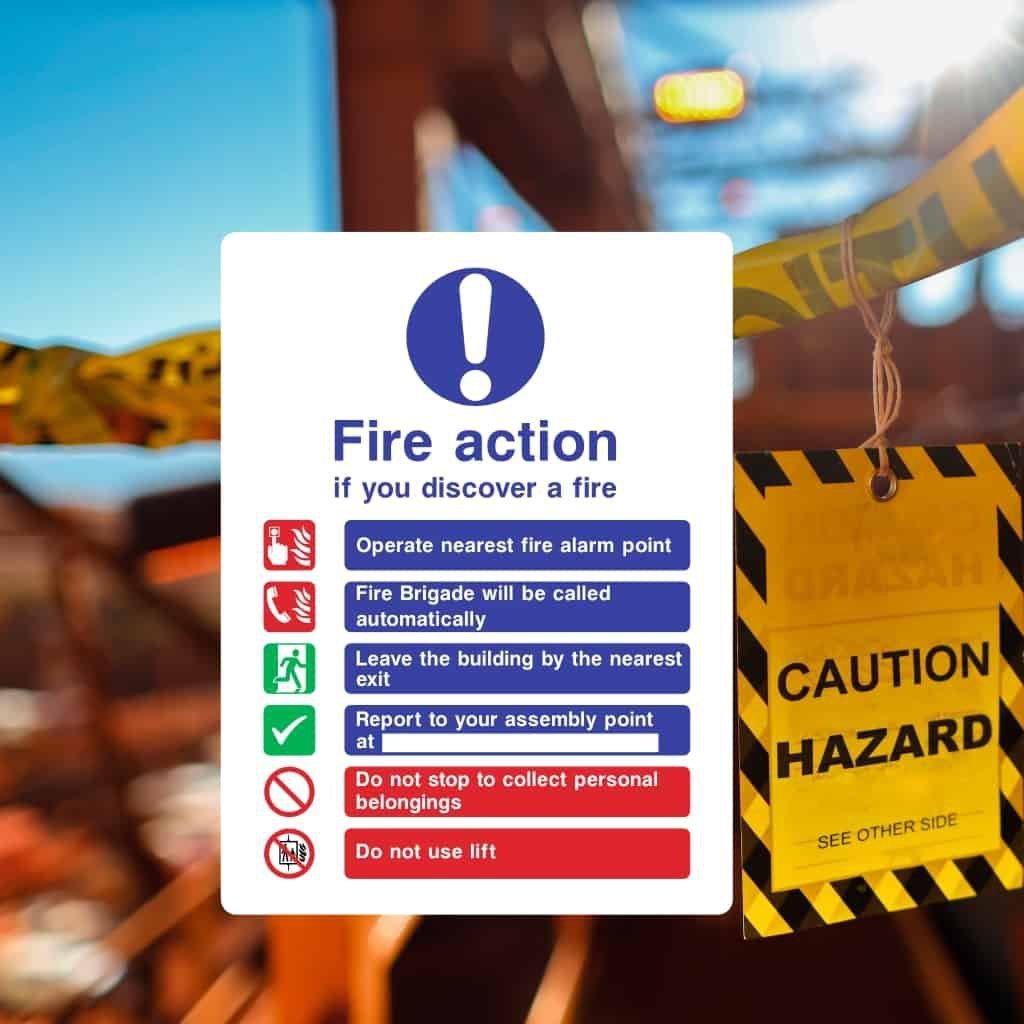Construction Fire Safety Signs - The Sign Shed