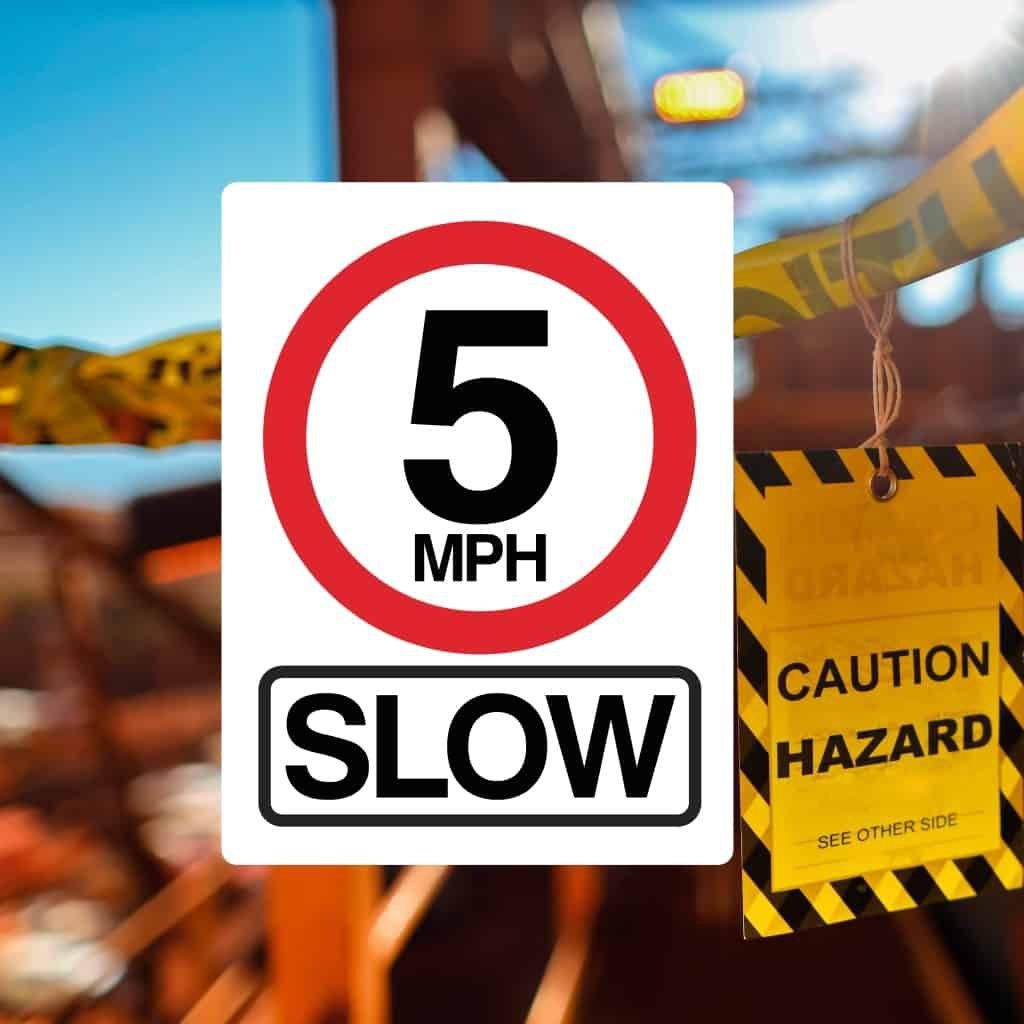 Construction Speed Restriction Signs - The Sign Shed