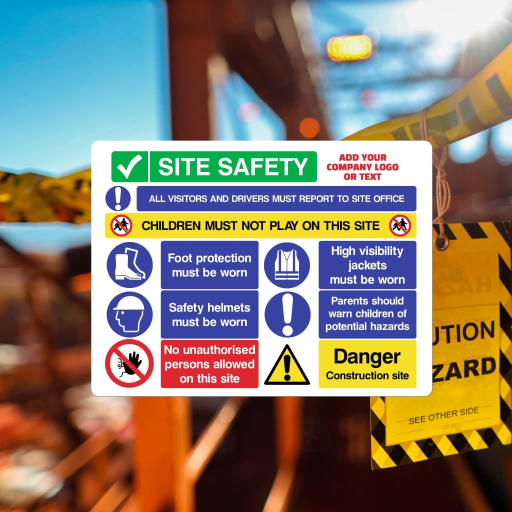Custom Site Safety Boards - The Sign Shed