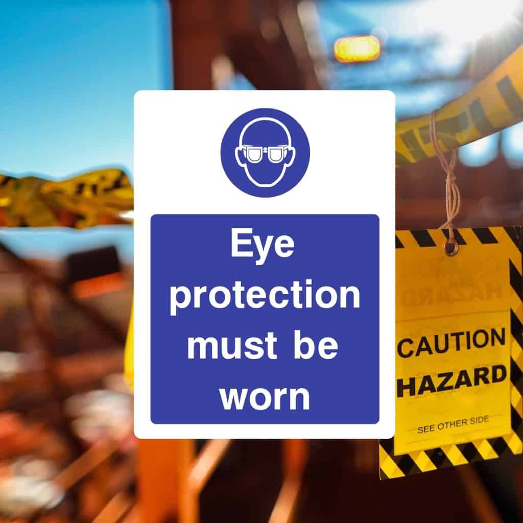 Eye protection signs - The Sign Shed