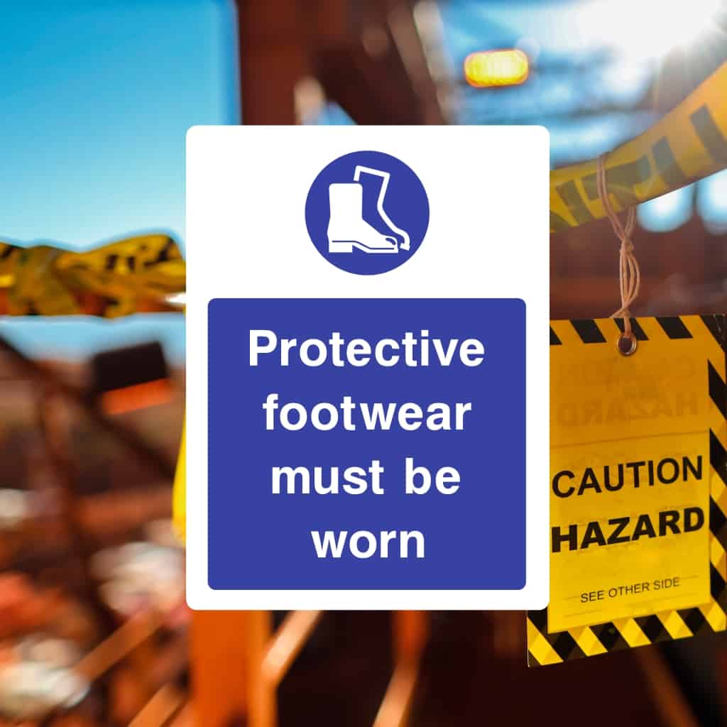 Foot Protection Signs - The Sign Shed