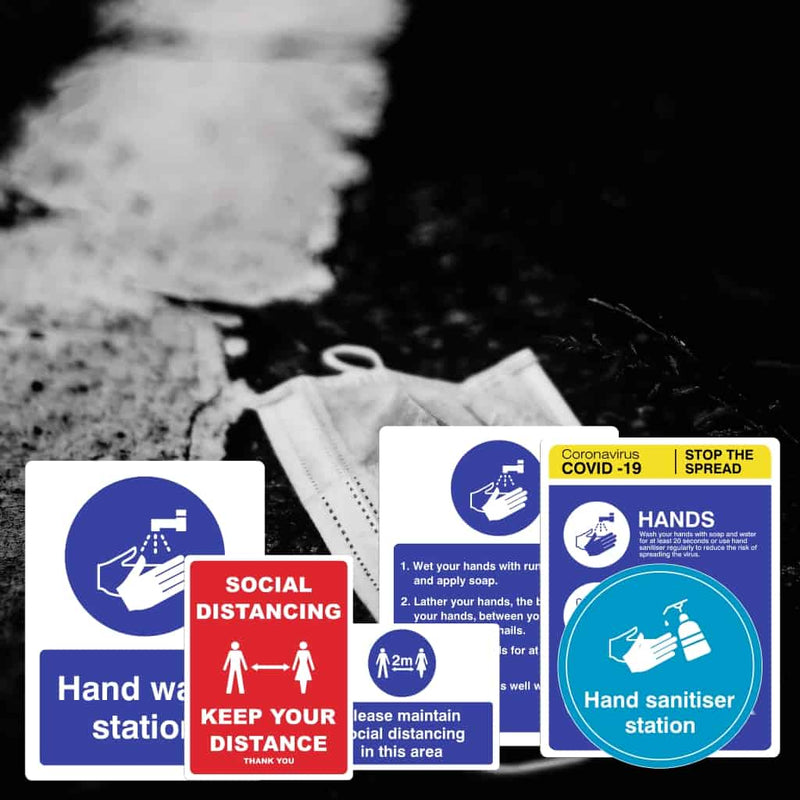 Hygiene & Social Distancing Signs - The Sign Shed