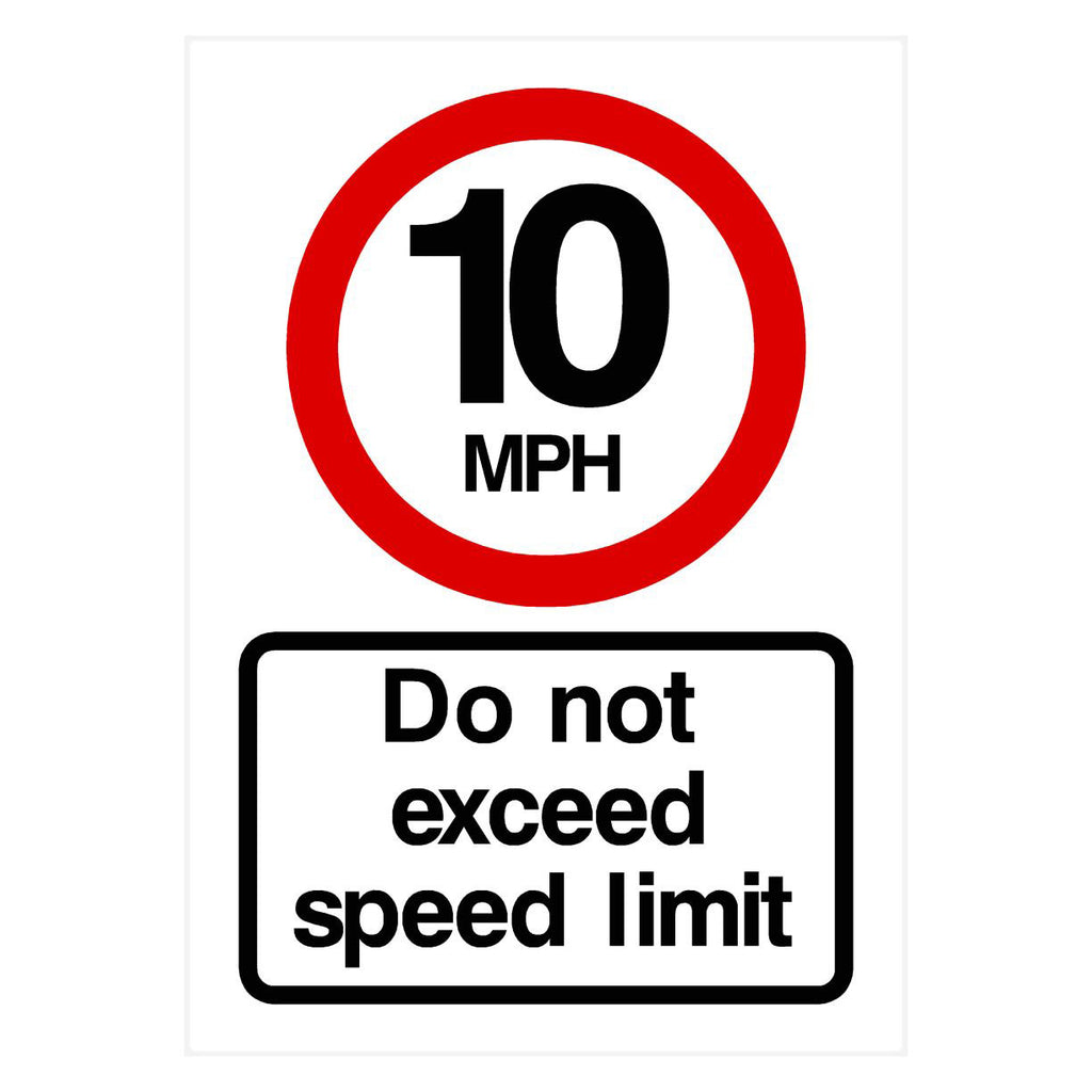 10 MPH Speed Limit Sign | The Sign Shed