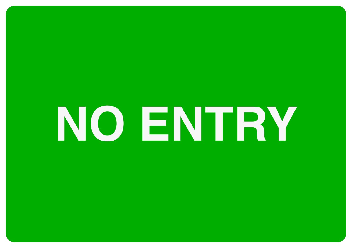 Custom Green Sign Landscape