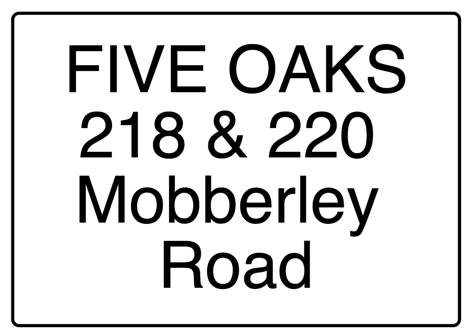 Custom White Sign Landscape