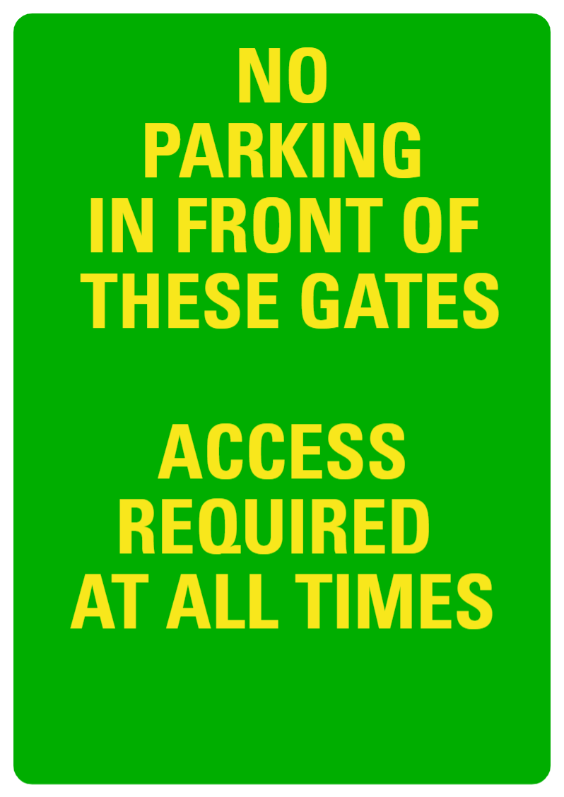 Custom Green Sign Portrait