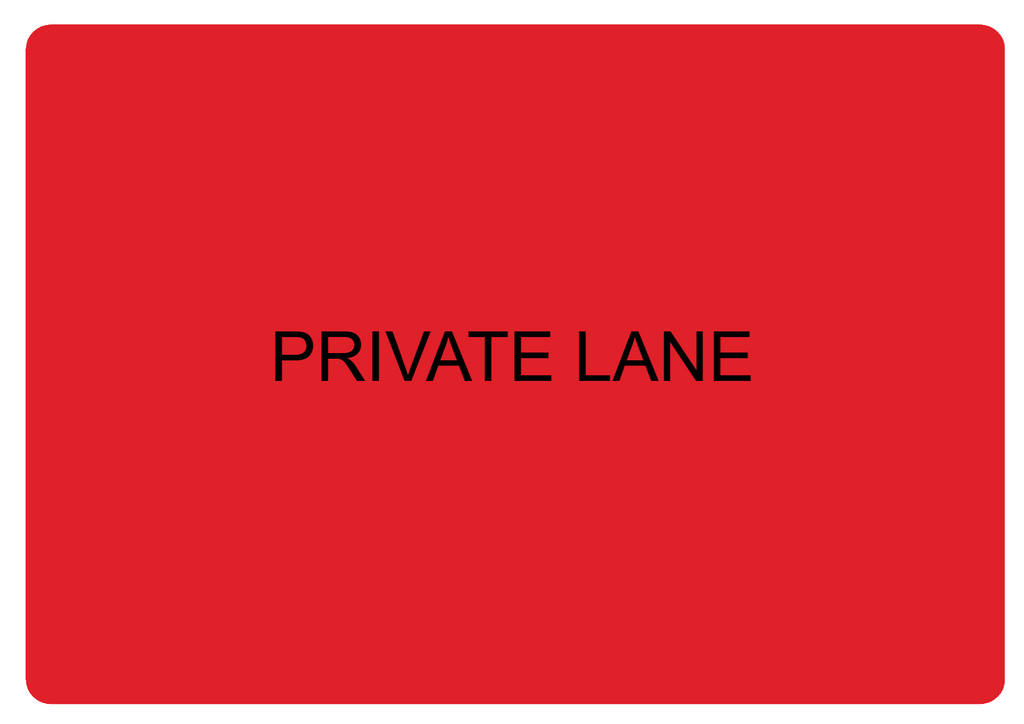 Custom Red Sign Landscape