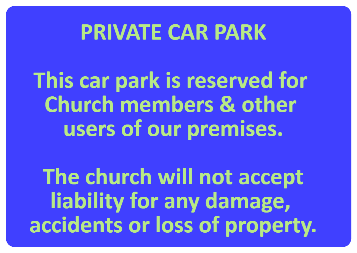 Custom Blue Sign Landscape