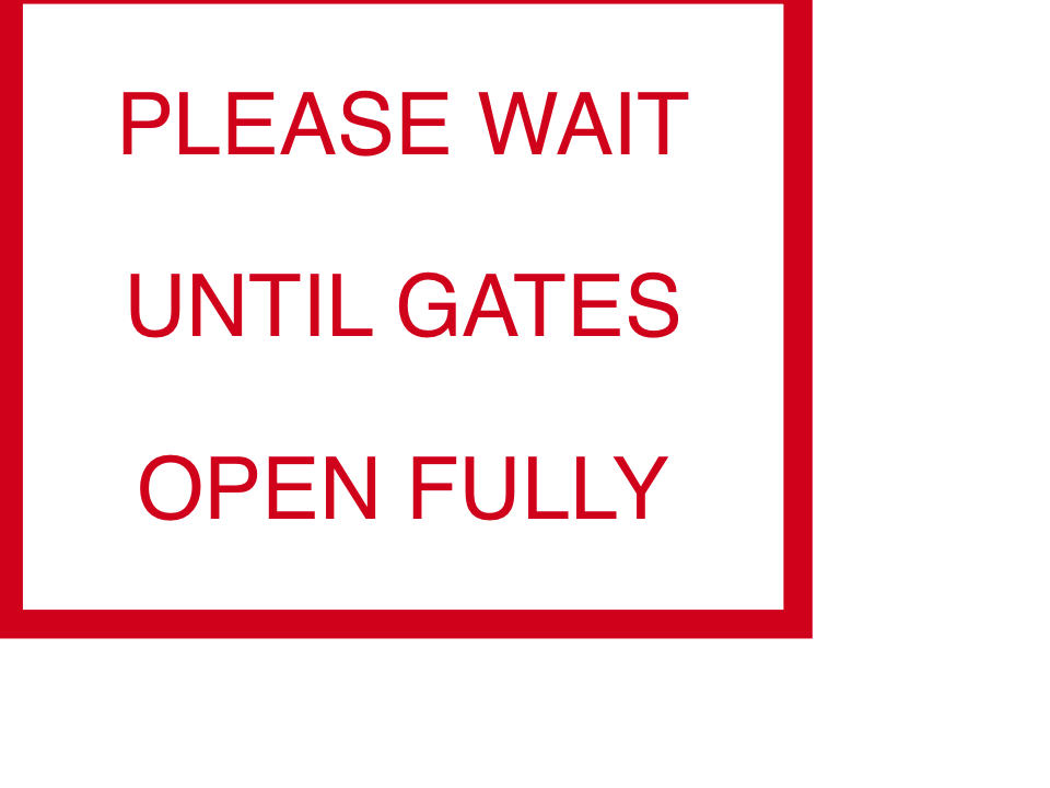 Custom White Sign Landscape