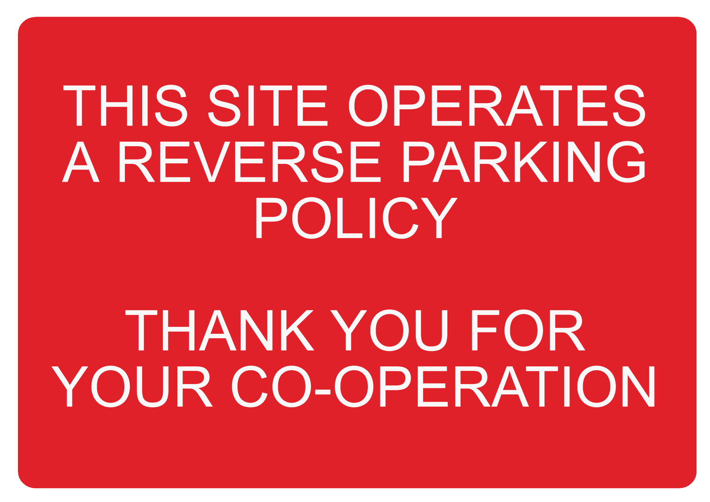Custom Red Sign Landscape