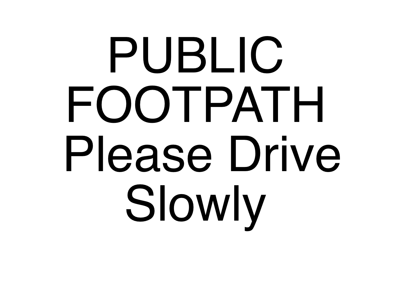 Custom White Sign Landscape
