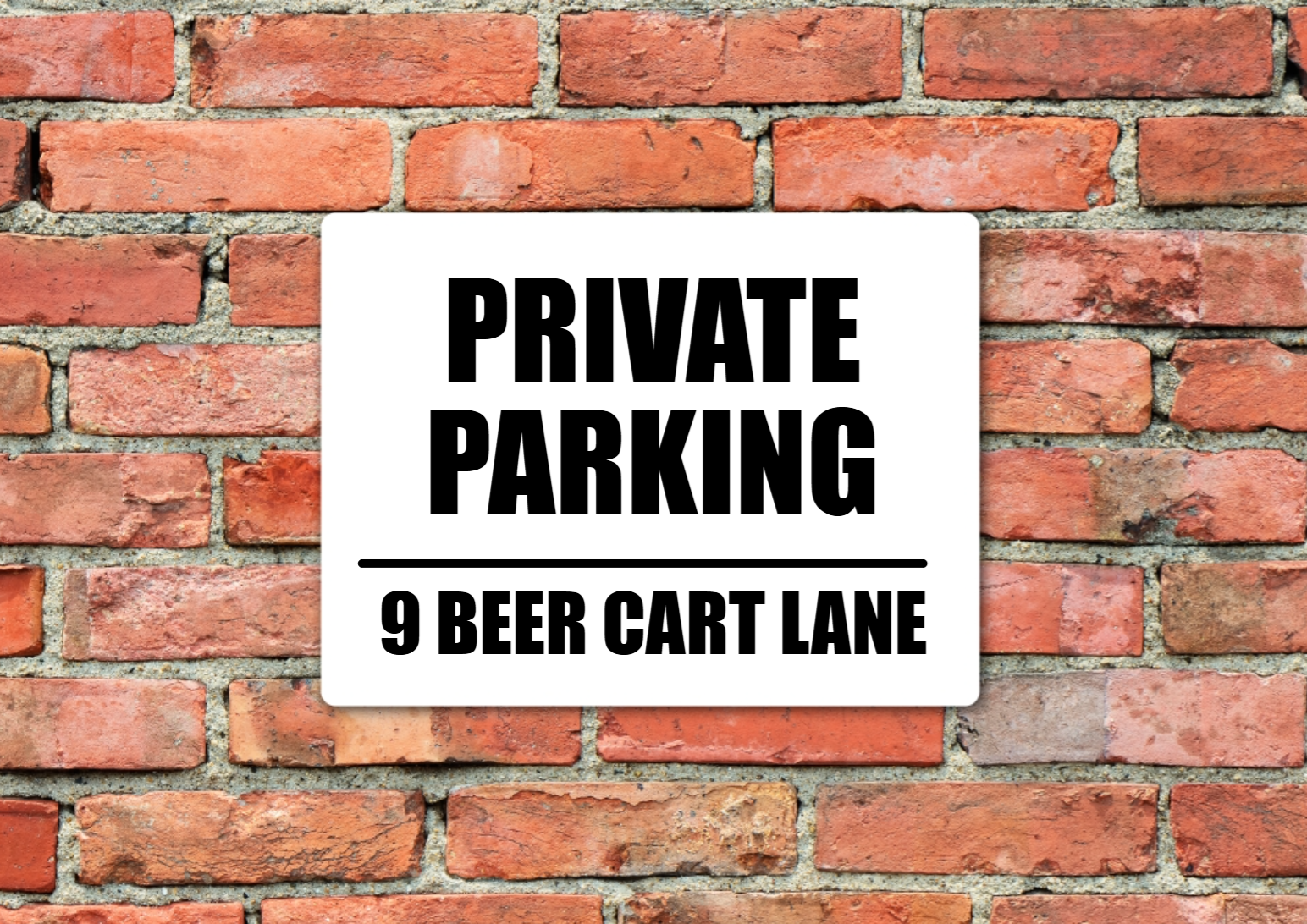 Custom Private Parking Sign