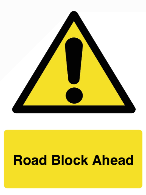 Custom Warning Sign Portrait