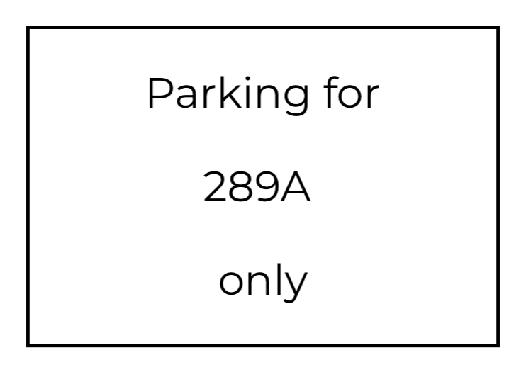 Custom White Sign Landscape
