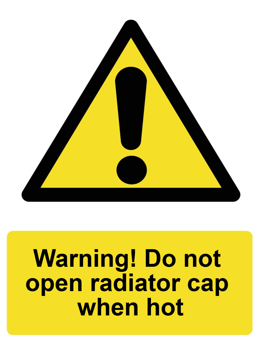 Custom Warning Sign Portrait