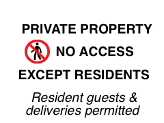 Custom White Sign Landscape