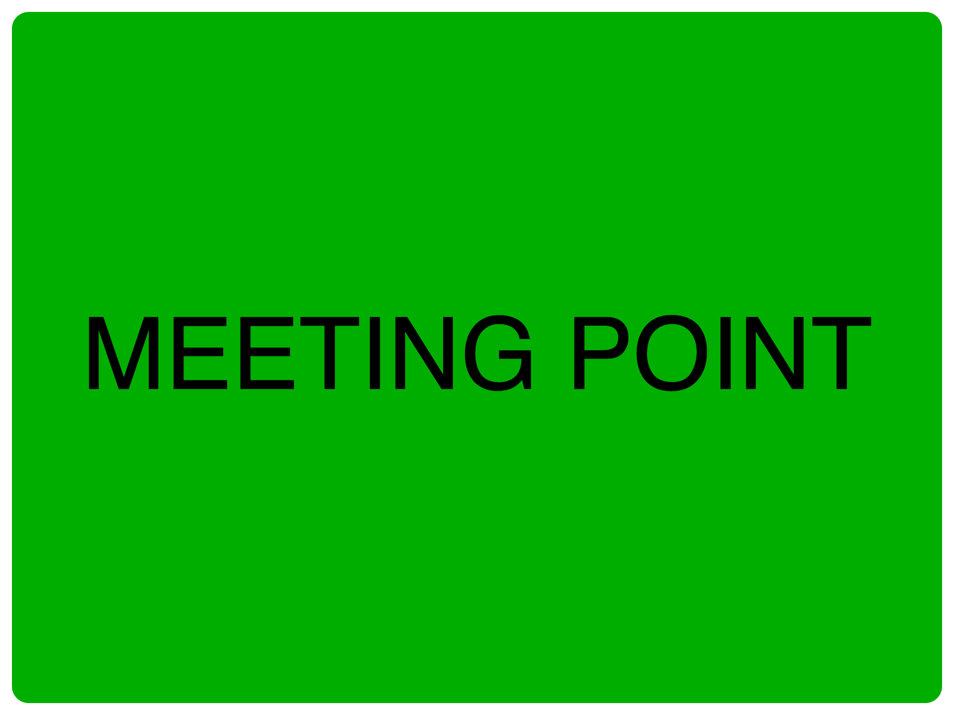 Custom Green Sign Landscape