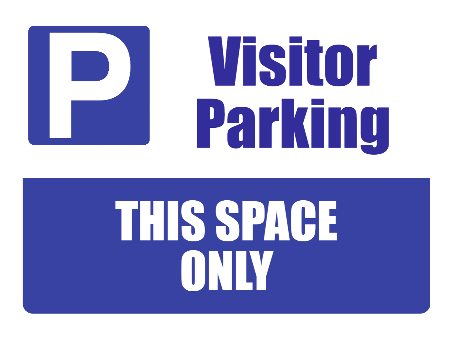 Custom Parking Sign | P Symbol Blue