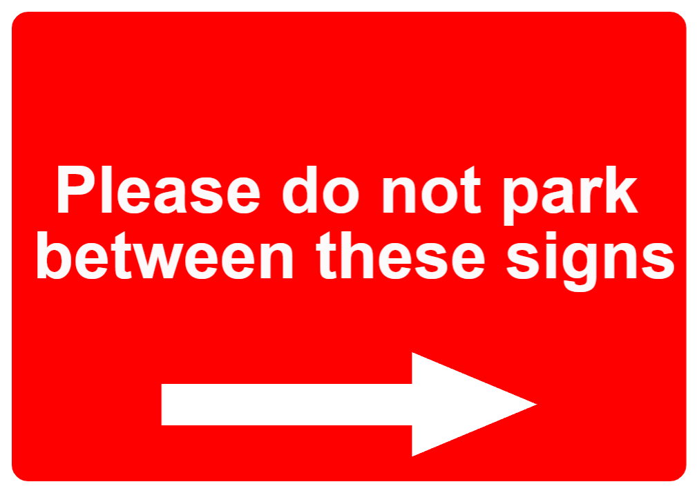 Custom Red Sign Right Arrow Landscape