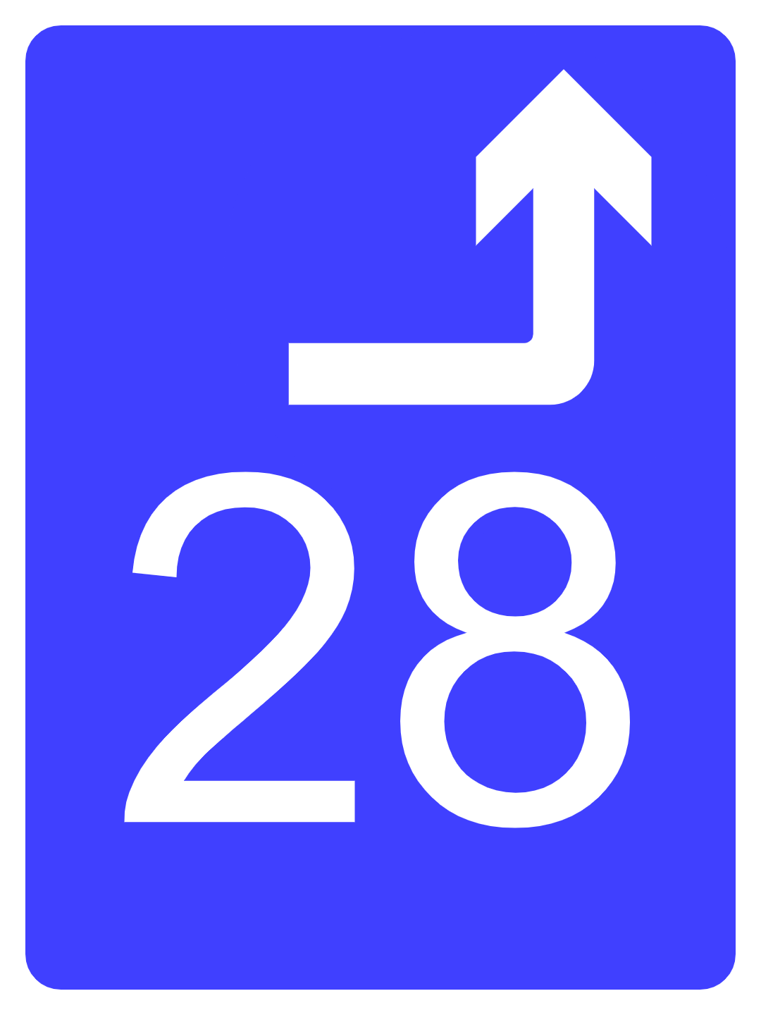 Custom Blue Sign Portrait