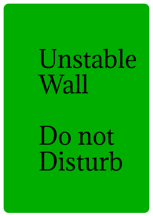Custom Green Sign Portrait
