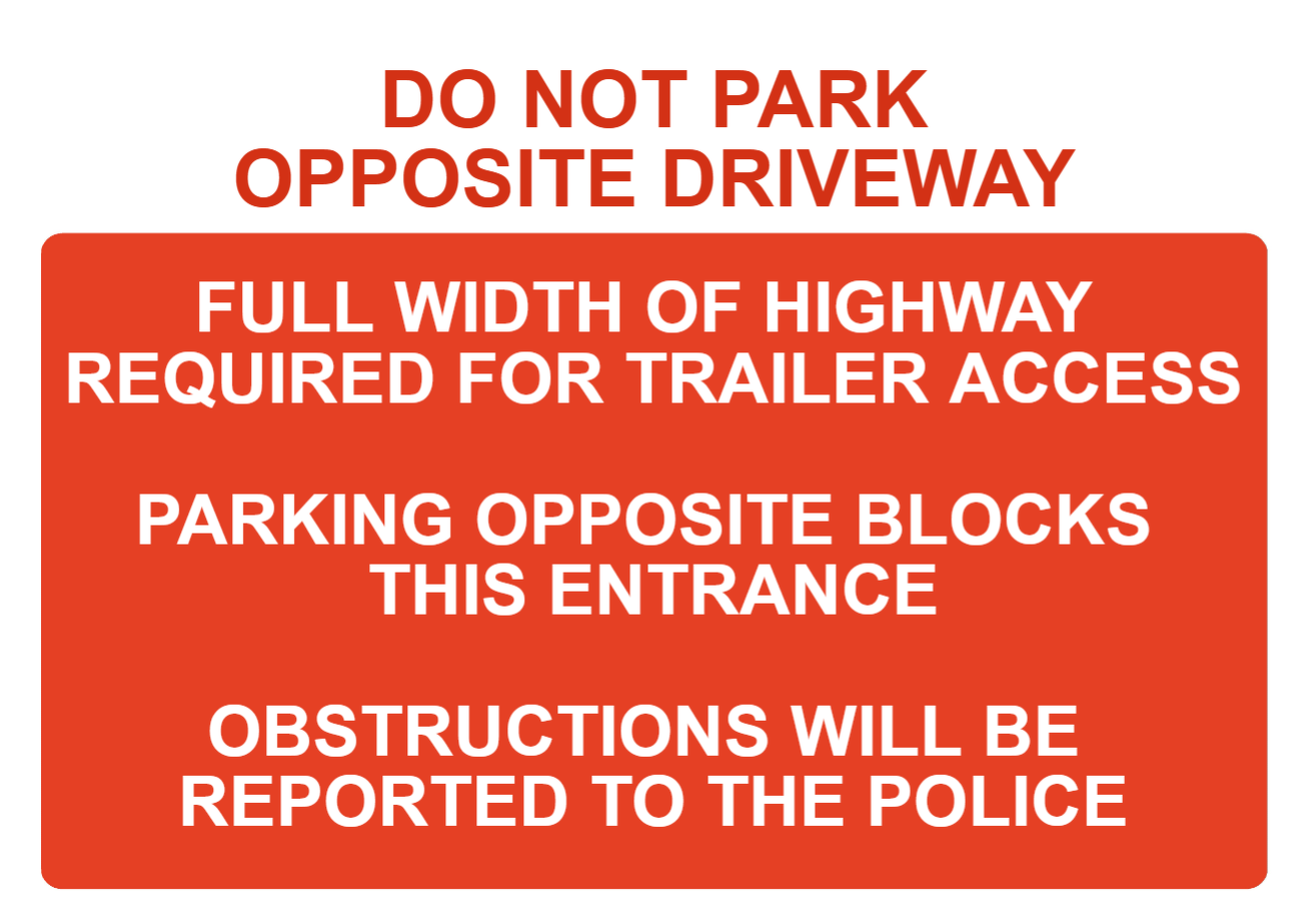 Custom Parking Sign