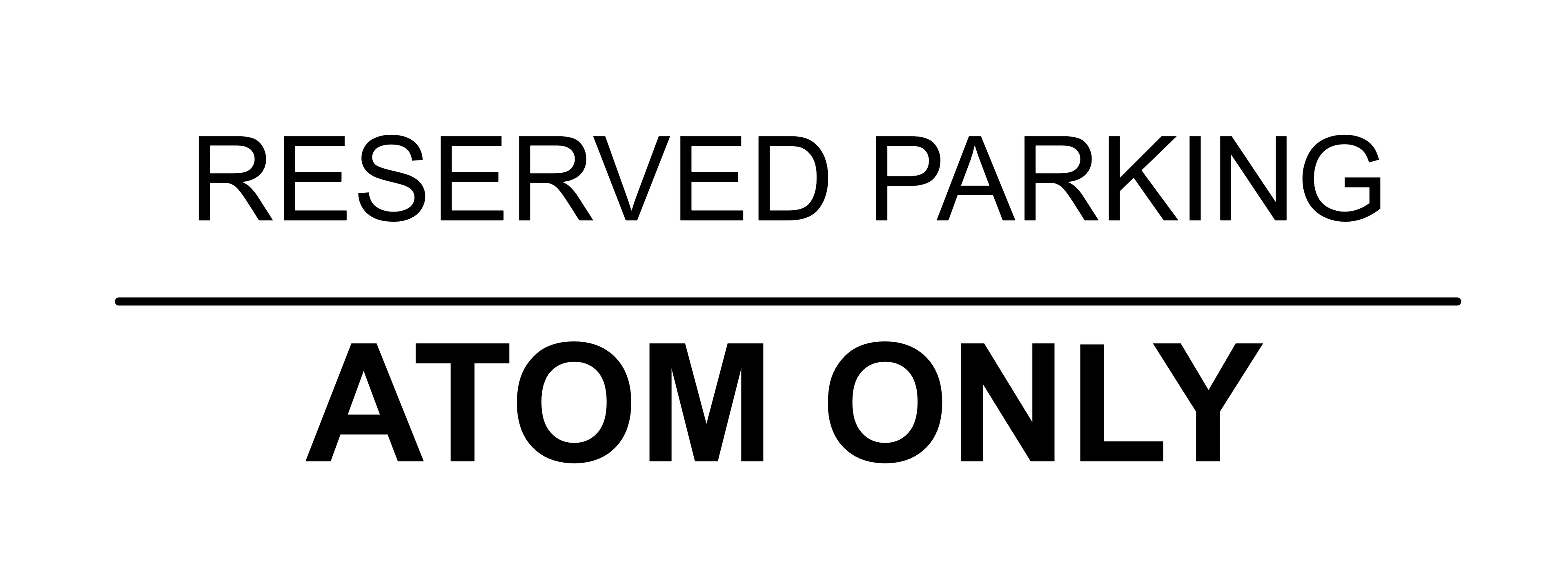 Custom Landscape Parking Sign