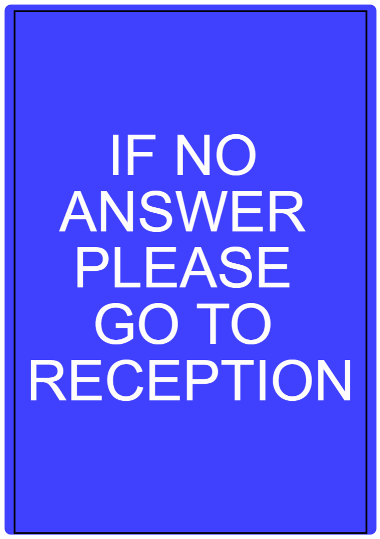 Custom Blue Sign Portrait