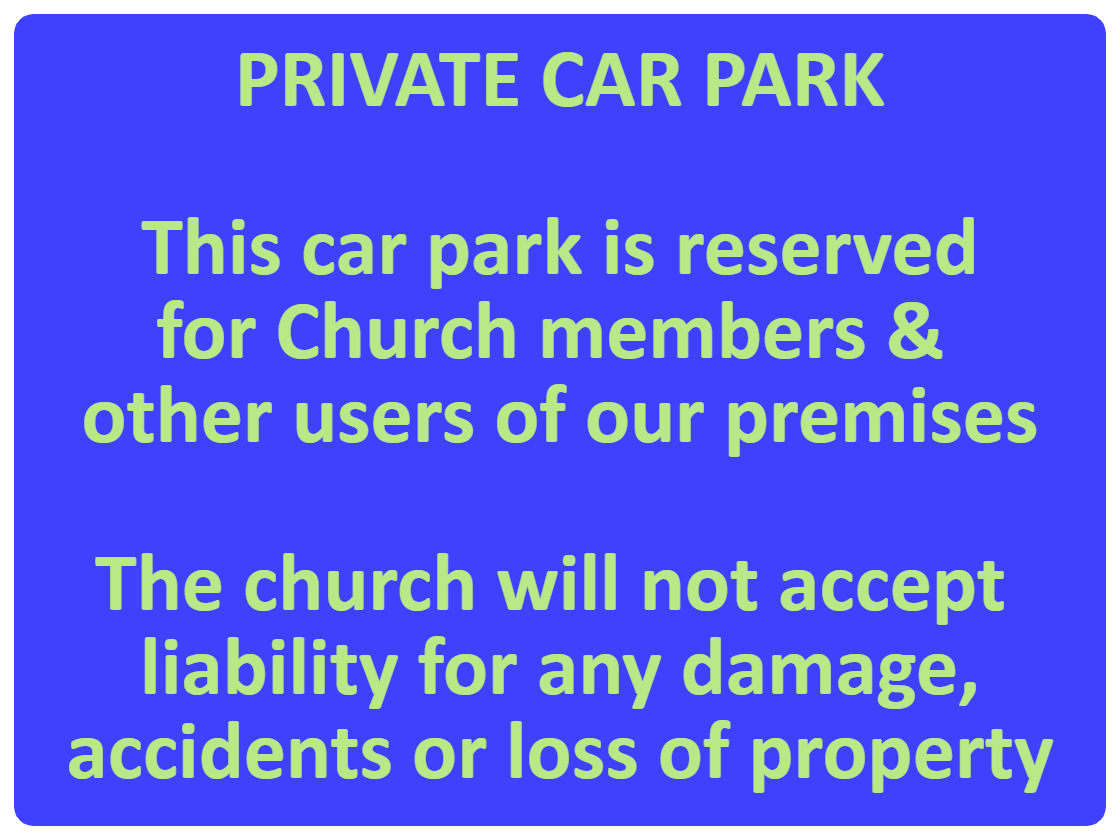 Custom Blue Sign Landscape