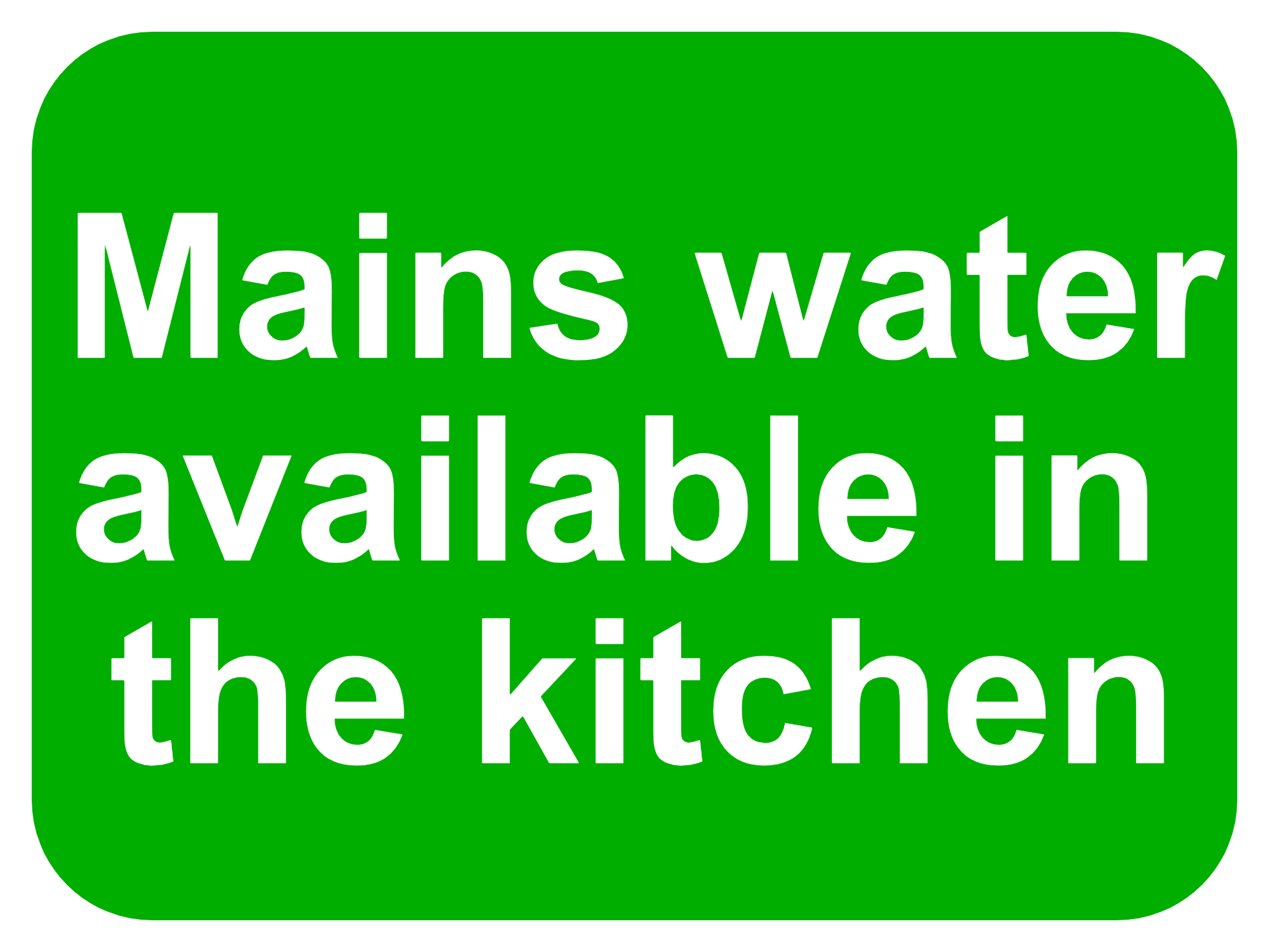Custom Green Sign Landscape