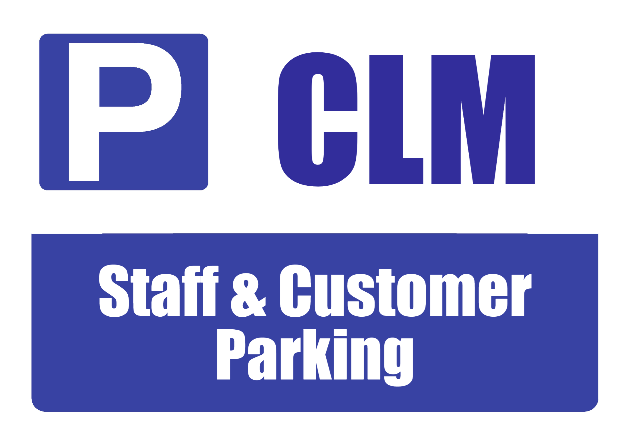 Custom Parking Sign | P Symbol Blue