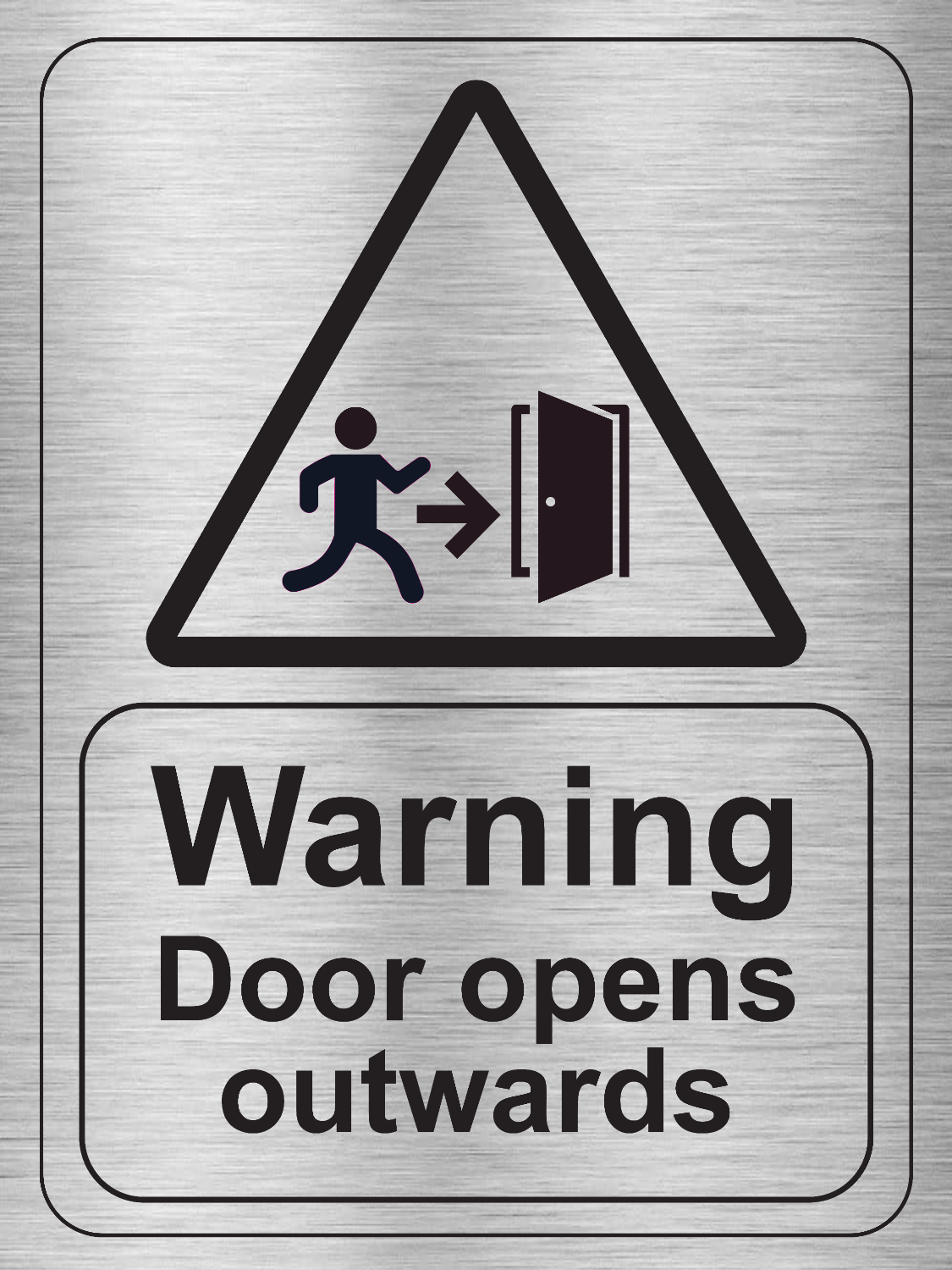 Customised Brushed Silver Sign