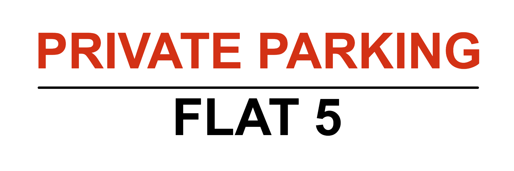 Custom Landscape Parking Sign