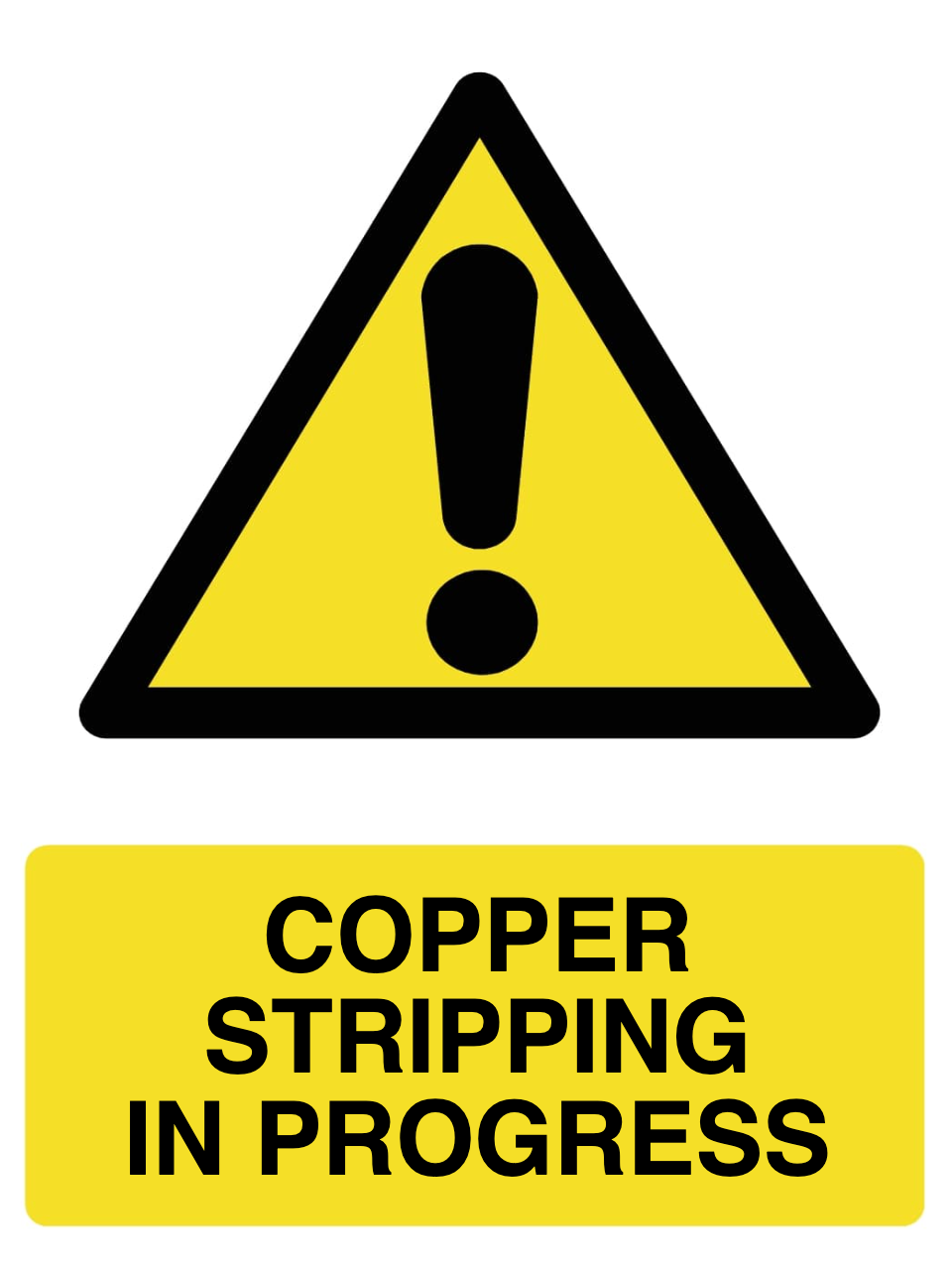 Custom Warning Sign Portrait