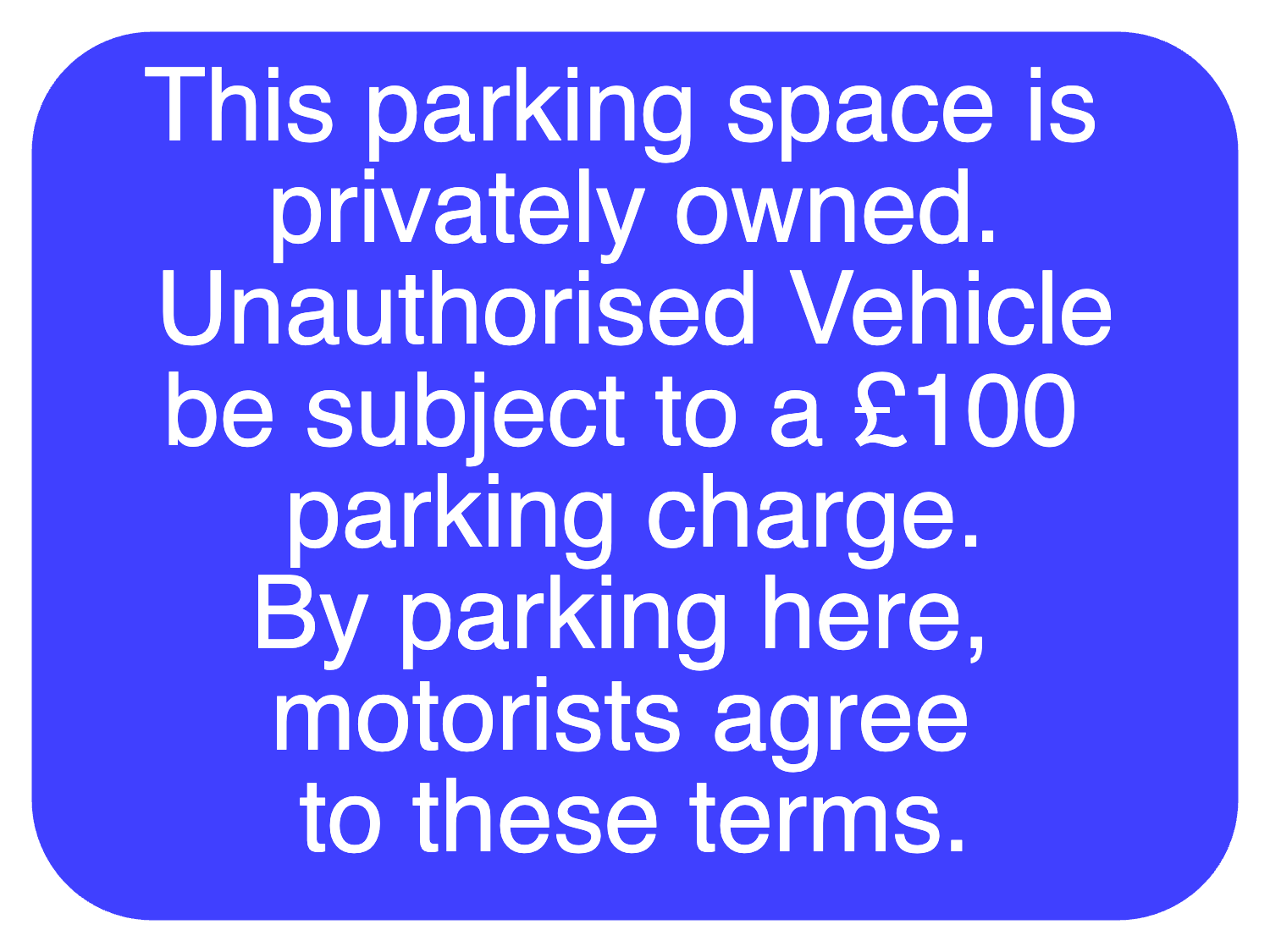 Custom Blue Sign Landscape