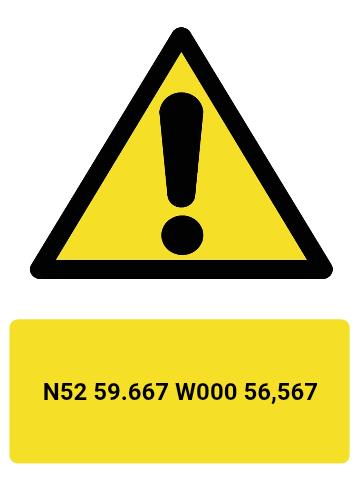 Custom Warning Sign Portrait